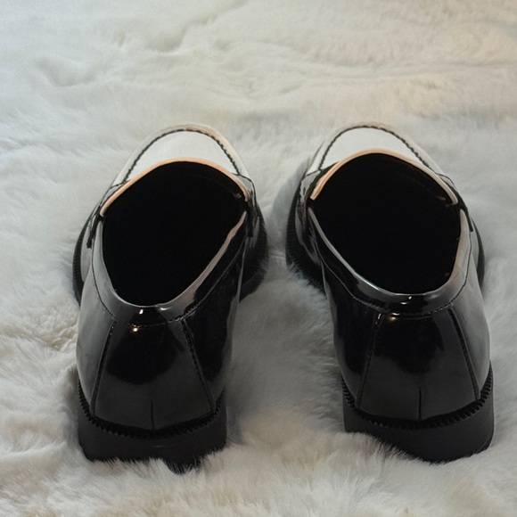 Women's Nine West Berg Two-Tone Black and White Loafers - Picture 5 of 10